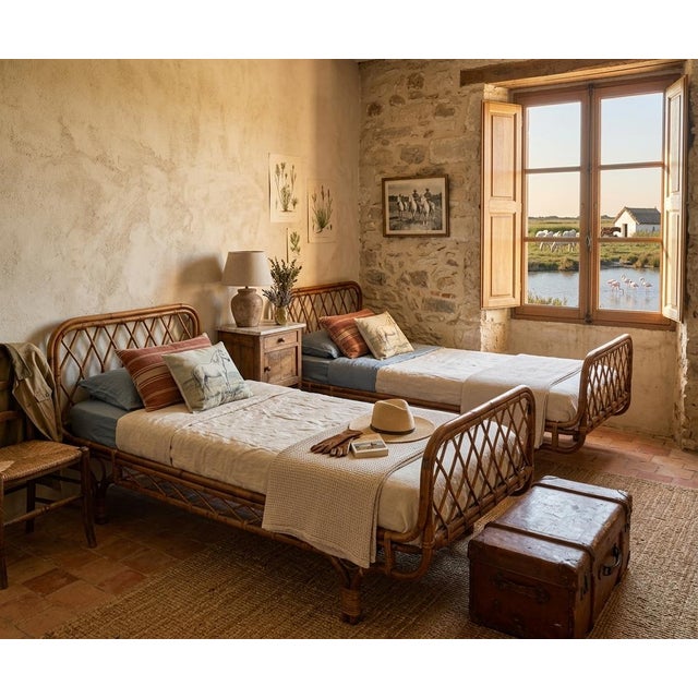 Acquire a rare matching pair of mid-century italian organic daybeds with verified historical provenance. Designed by...