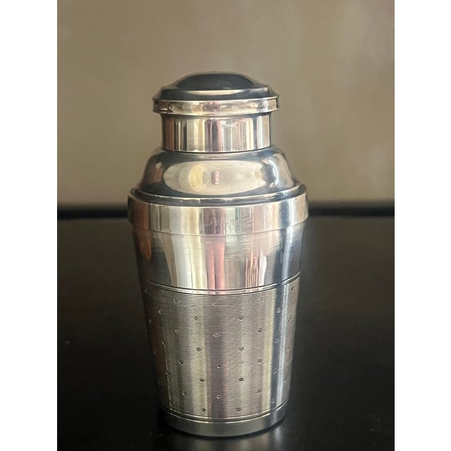 Art Deco St. Medard Art Deco 3 Piece Cocktail Shaker, C. 1930's For Sale - Image 3 of 11