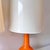 Orange Robert Abbey for Jonathan Adler Capri Glass Lamps - a Pair For Sale - Image 8 of 12