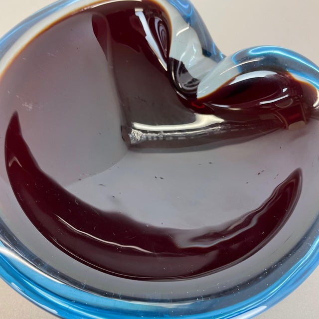 Black Large Murano Glass Bowl or Ashtray, Italy, 1970s For Sale - Image 8 of 18