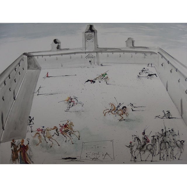Salvador dali (1904-1989) tienta en espana lithograph and embossing after a watercolor by the artist signed in the plate...