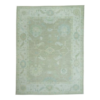 Turkish Oushak Rug 12' x 15'10" #19298 For Sale