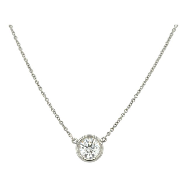 Elsa Peretti for Tiffany & Co. Diamond by the Yard Necklace Platinum For Sale