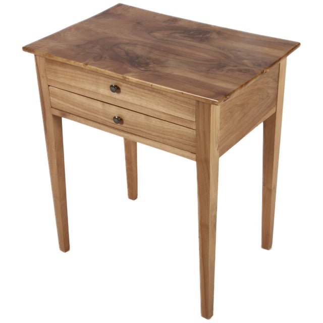Hollywood Regency Small Antique Side Table in Walnut, 1850 For Sale - Image 3 of 17