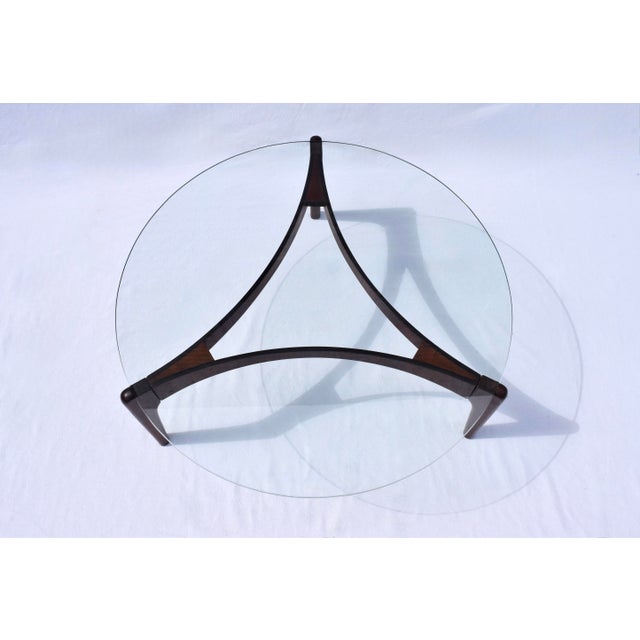 Burnt Umber 1960's Coffee Table by Sven Ellekaer for Christian Linneberg For Sale - Image 8 of 14