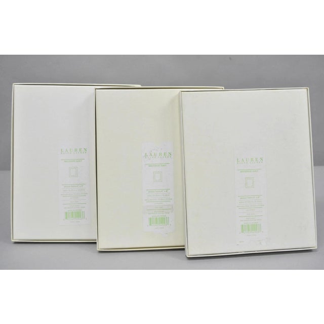 Late 20th Century Ralph Lauren Silver Plated 4x6 Picture Frame MacKenzie Quilt Alphabet Motif Nib For Sale - Image 15 of 18