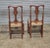 Red Mid 20th Century Set of 6 Primitive Red Painted Queen Anne Style Dining Chairs With Rush Seats For Sale - Image 8 of 10