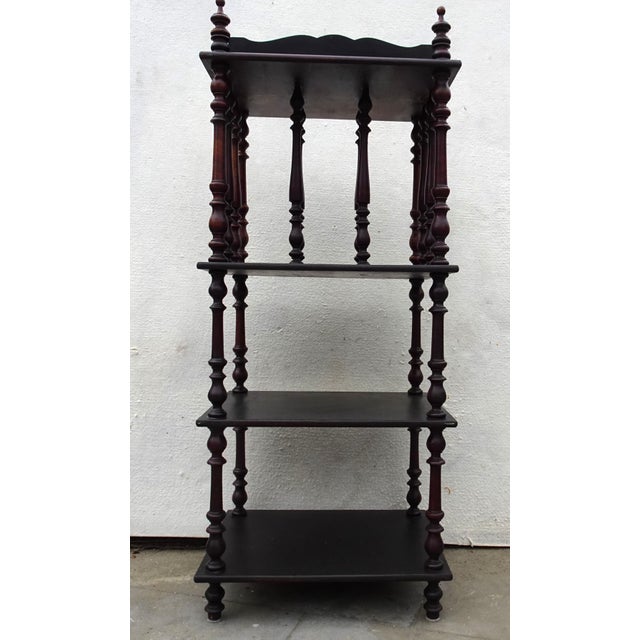 Brown Antique Victorian Wooden Shelf, 1890s For Sale - Image 8 of 13