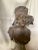 Art Nouveau Antique French Art Nouveau Cast Iron Bust of a "Coquette" After Pablo Rigual For Sale - Image 3 of 13