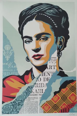 Shepard Fairey (Obey), The Woman Who Defeated Pain (Frida Kahlo), Offset Lithograph