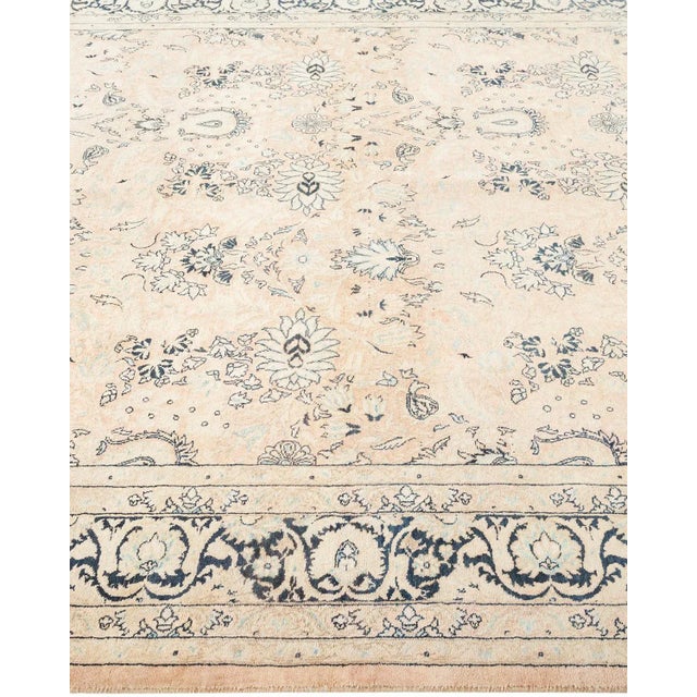 Solo Rugs Mogul, One-of-a-Kind Hand-Knotted Area Rug in Beige, 6' 1" x 9' 0" For Sale - Image 4 of 8