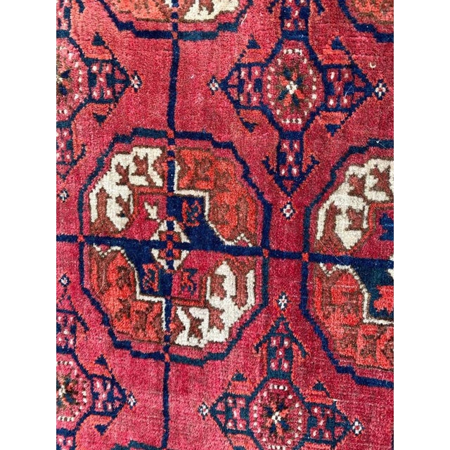 Vintage Turkmen Bokhara Rug, 1950s For Sale - Image 12 of 17