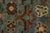 Exquisite Antique Bidjar Style Hand-Knotted Wool Rug in Muted Steel Blue and Rust For Sale In New York - Image 6 of 8