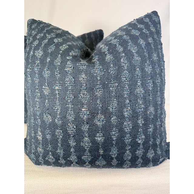 Transitional Lee Jofa "Serai" in Midnight 22" Pillows-a Pair For Sale - Image 3 of 3