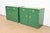 Thomasville Mid-Century Hollywood Regency Campaign Green Lacquered Bar Cabinets, Newly Refinished For Sale - Image 13 of 13