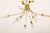 1950s Mid-Century Brass Opaline Glass Chandelier by Rupert Nikoll, 1955 For Sale - Image 5 of 14