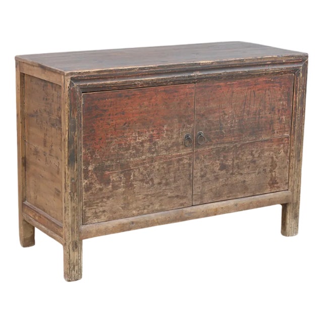 Antique Chinese Painted Hall Cabinet For Sale