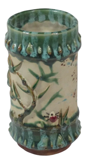 Vintage Japanese Style Pottery Vase