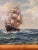 Late 20th Century J. Clark - American Clipper at Sea, Oil on Canvas For Sale - Image 9 of 10
