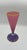 Stunning in color and form. Blown art glass in a beautiful purple base, clear ball supporting a sleek tapered upper in...