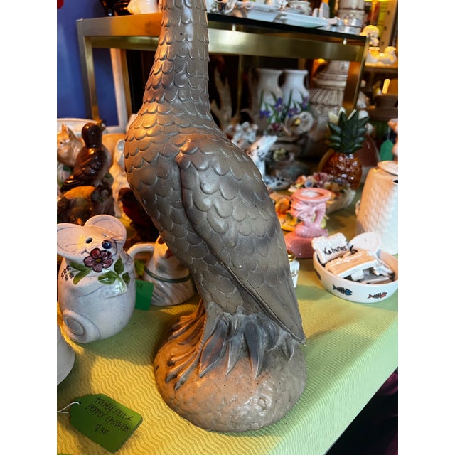 Brown 1970s Standing Brown Goose Sculpture For Sale - Image 8 of 12