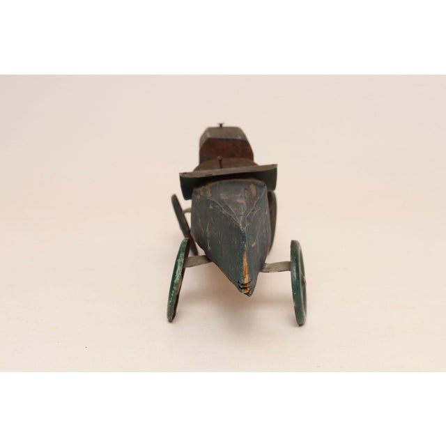 Wood Vintage Handcrafted Wooden and Metal Soap Box / Pinewood Racer For Sale - Image 7 of 16