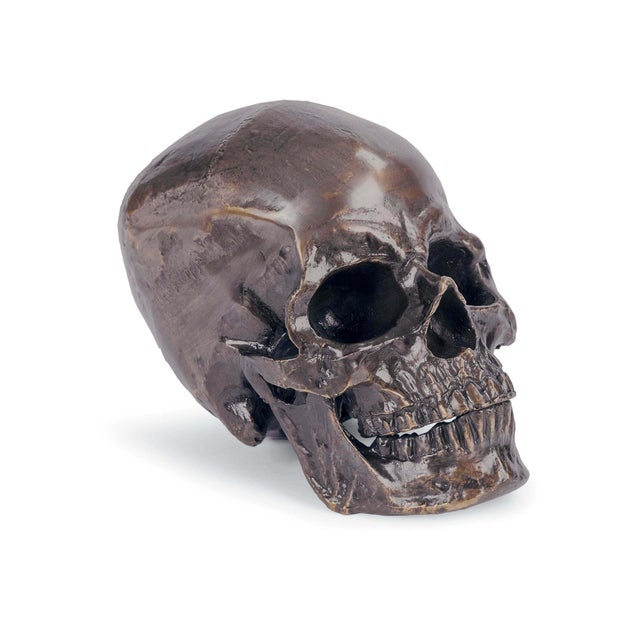 Not Yet Made - Made To Order Regina Andrew Metal Skull in Antique Bronze For Sale - Image 5 of 5