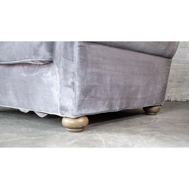 Restoration Hardware Lancaster Luxe Velvet Chair For Sale - Image 11 of 18