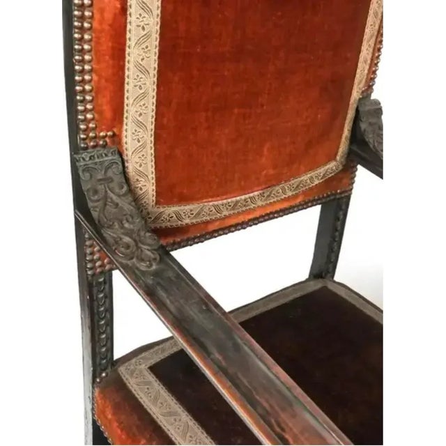 Pair of Carved Jacobean Armchairs For Sale - Image 10 of 11