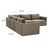 Willow Taupe Modular 5-Piece Performance Velvet L Sectional For Sale In Los Angeles - Image 6 of 7