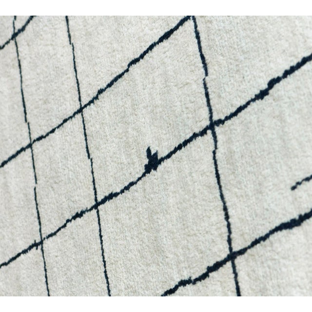 2020s Moroccan Inspired Handwoven Wool Rug For Sale - Image 5 of 8