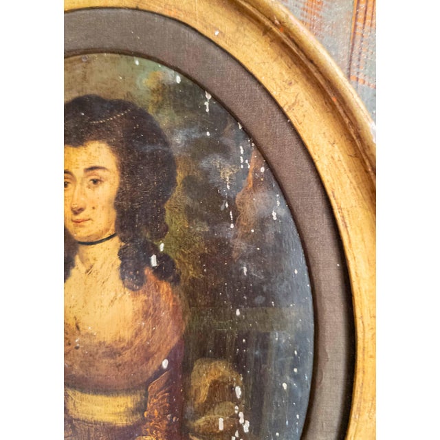 18th Century English or American Limner Portrait Painting of a Lady For Sale - Image 10 of 16