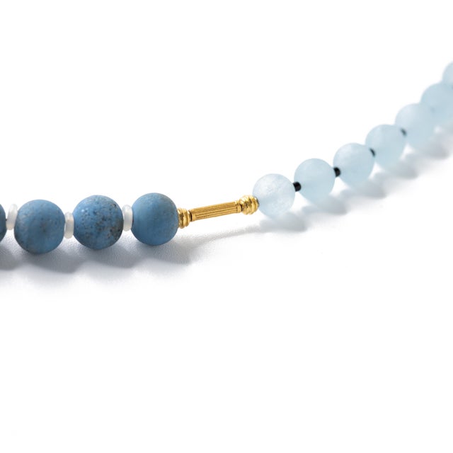 Blue Chalcedony Necklace For Sale - Image 4 of 10