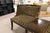 Wood Vintage Mahogany Two-Seat Conversation Settee With Central Table and Drawer For Sale - Image 7 of 8