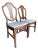 Vintage Hepplewhite Style Shield Back Dining Chairs by Lammert’s, Mahogany, a Pair For Sale