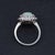 Vintage Australian Opal Diamond Halo Ring 14k White Gold Circa 1910 Size 5.25 For Sale - Image 10 of 11