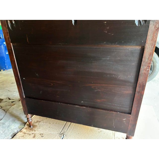 Antique Mid-Century, Modern , American Tiger Maple 4 Drawer Dresser, Circa 1840-1860 For Sale - Image 11 of 12