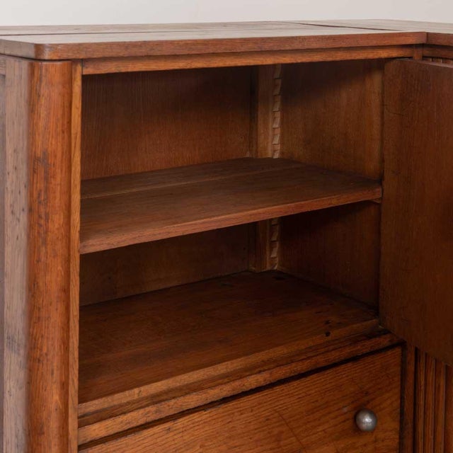 Wood 1940s French Carved Wood Corner Cabinet by Charles Dudouyt, Attributed For Sale - Image 7 of 15