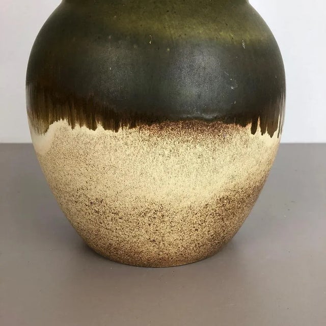 Extra Large Vintage Pottery Fat Lava Vase from Scheurich, Germany, 1970s For Sale - Image 4 of 14