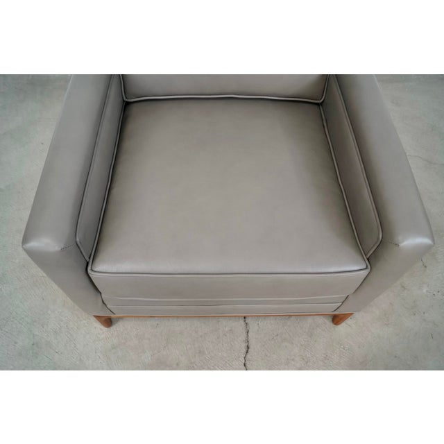 1960’s Mid-Century Modern Walnut & Leather Lounge Chair For Sale - Image 10 of 12