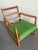Green Ole Wanscher Model 120 Teak and Upholstery Danish Modern Rocking Chair for France & Son and John Stuart, 1950-60s For Sale - Image 8 of 13