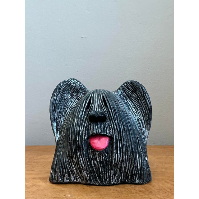 Late 20th Century Vintage Original Studio Pottery Dog For Sale - Image 5 of 12