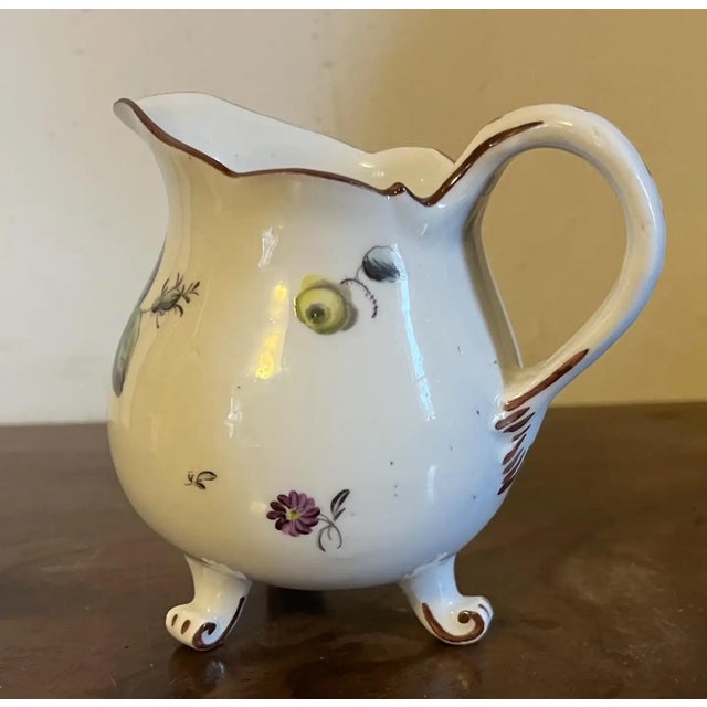 Pink Antique 18th Century German Frankenthal Porcelain Cream Jug by Carl Theodor, Circa 1771 For Sale - Image 8 of 13
