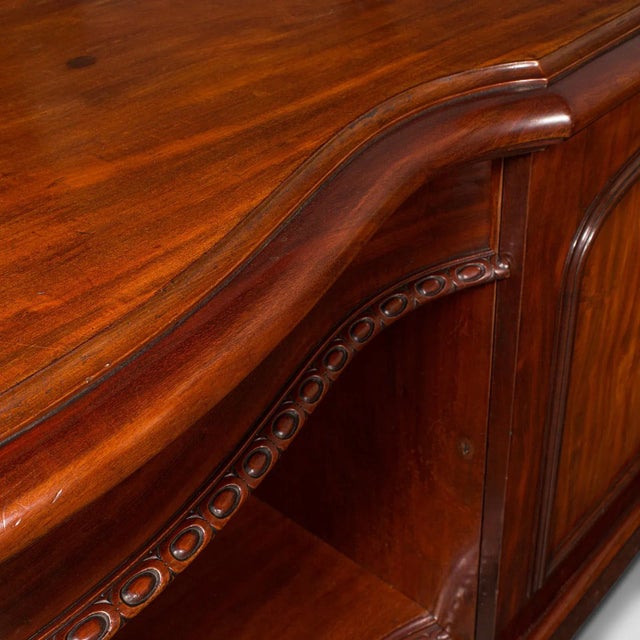1850s Antique Victorian English Pedestal Sideboard For Sale - Image 12 of 13
