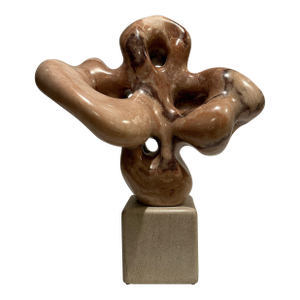 Late 20th Century Abstract Marble Sculpture By Jeff Burtch