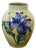 Mid Century British Walter Moorcroft Hibiscus Flower Baluster Bud Vase 5" For Sale