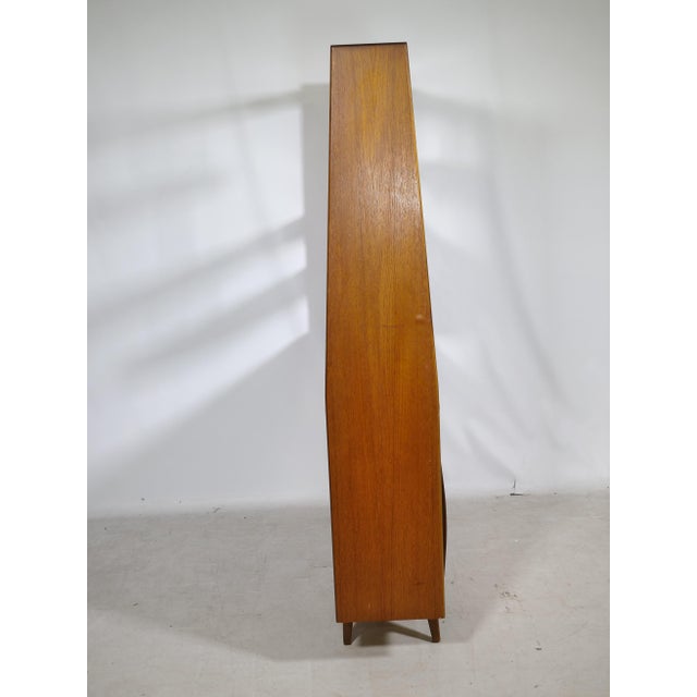 Mid-Century Modern Highboard with Kidney-Shaped Shelf inTeak, 1960s For Sale - Image 12 of 15