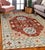 2020s 6x9 Talia Traditional Red Rust Bold Star Geometric Hand Knotted Wool Carpet Rug For Sale - Image 5 of 10