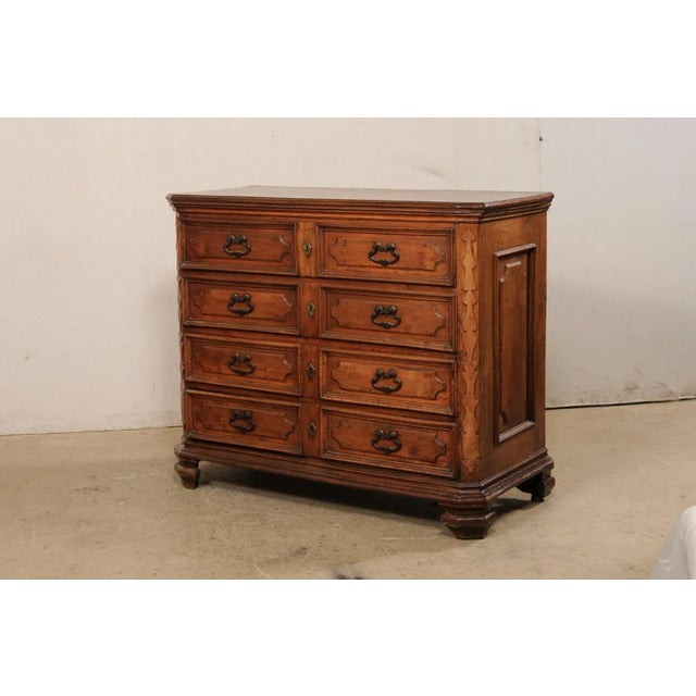 18th Century 18th Century Italian Walnut Wood Cassettiera For Sale - Image 5 of 12