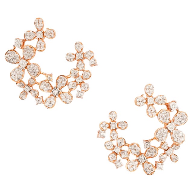 Natural diamond 1.60cts earring in 18k gold For Sale - Image 15 of 18